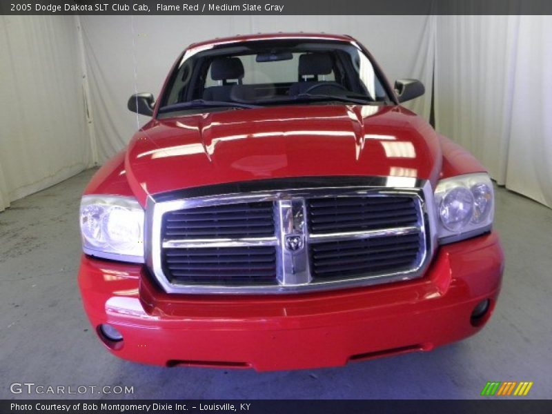 Flame Red / Medium Slate Gray 2005 Dodge Dakota SLT Club Cab