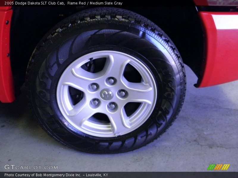 Flame Red / Medium Slate Gray 2005 Dodge Dakota SLT Club Cab