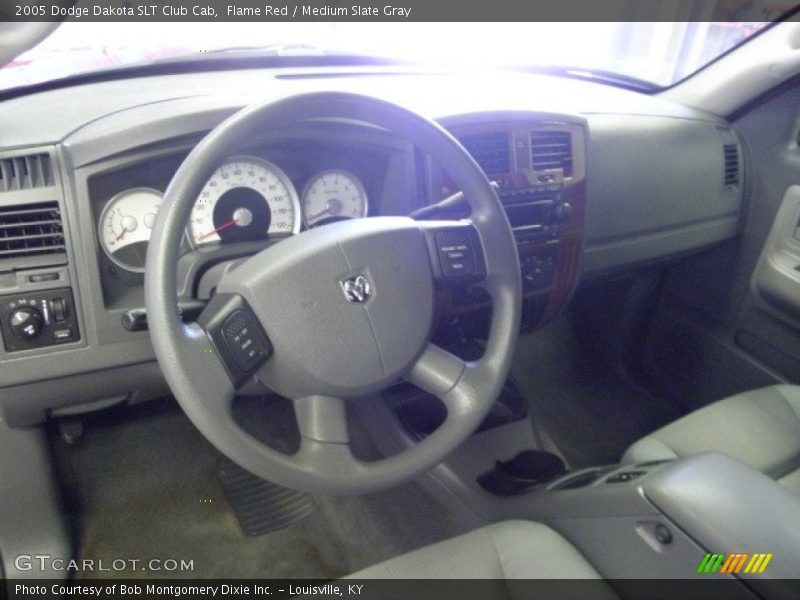 Flame Red / Medium Slate Gray 2005 Dodge Dakota SLT Club Cab