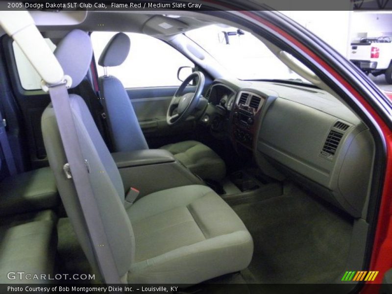 Flame Red / Medium Slate Gray 2005 Dodge Dakota SLT Club Cab