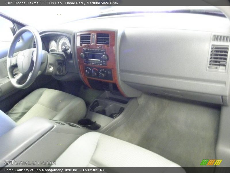 Flame Red / Medium Slate Gray 2005 Dodge Dakota SLT Club Cab