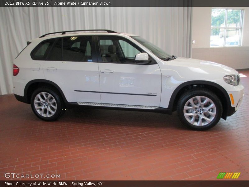 Alpine White / Cinnamon Brown 2013 BMW X5 xDrive 35i