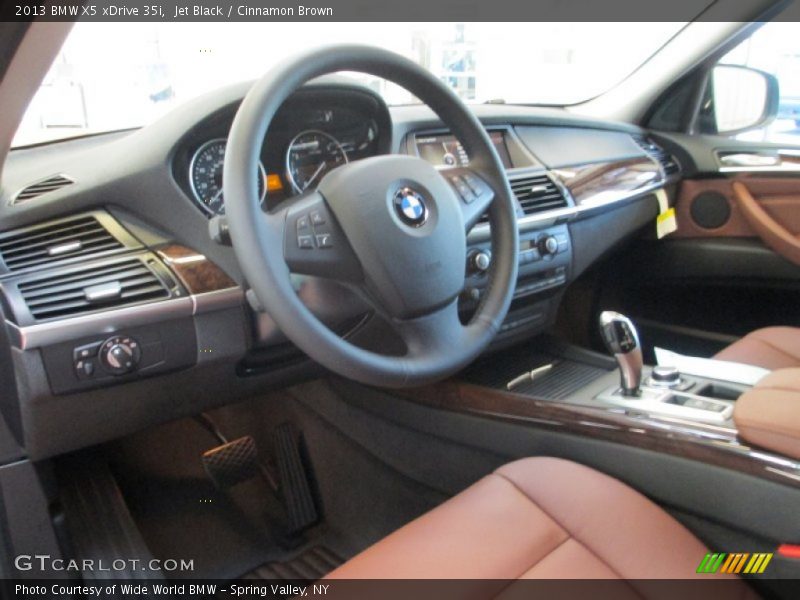 Jet Black / Cinnamon Brown 2013 BMW X5 xDrive 35i
