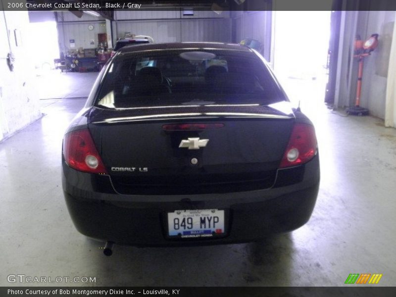 Black / Gray 2006 Chevrolet Cobalt LS Sedan