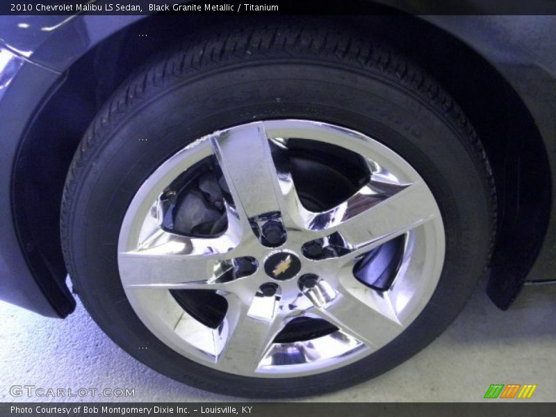 Black Granite Metallic / Titanium 2010 Chevrolet Malibu LS Sedan