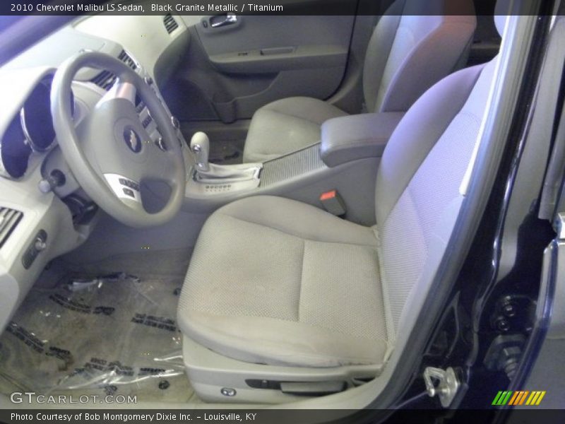 Black Granite Metallic / Titanium 2010 Chevrolet Malibu LS Sedan