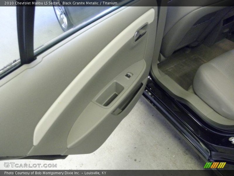 Black Granite Metallic / Titanium 2010 Chevrolet Malibu LS Sedan
