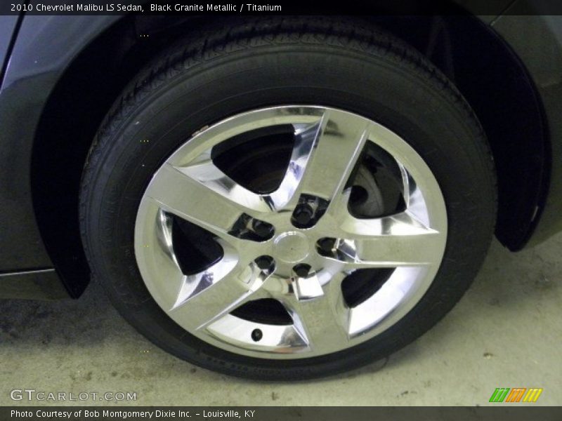 Black Granite Metallic / Titanium 2010 Chevrolet Malibu LS Sedan