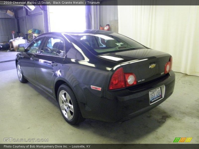 Black Granite Metallic / Titanium 2010 Chevrolet Malibu LS Sedan