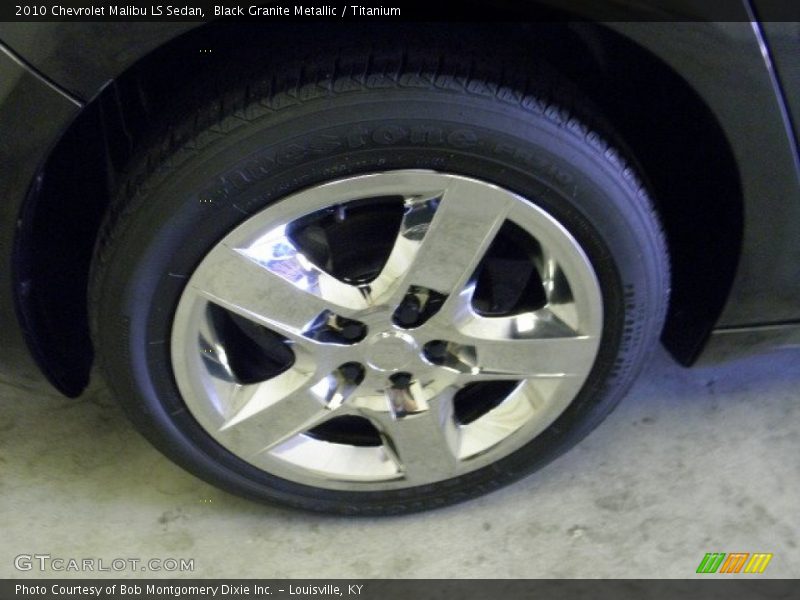 Black Granite Metallic / Titanium 2010 Chevrolet Malibu LS Sedan