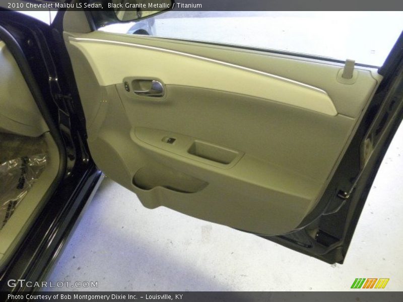 Black Granite Metallic / Titanium 2010 Chevrolet Malibu LS Sedan