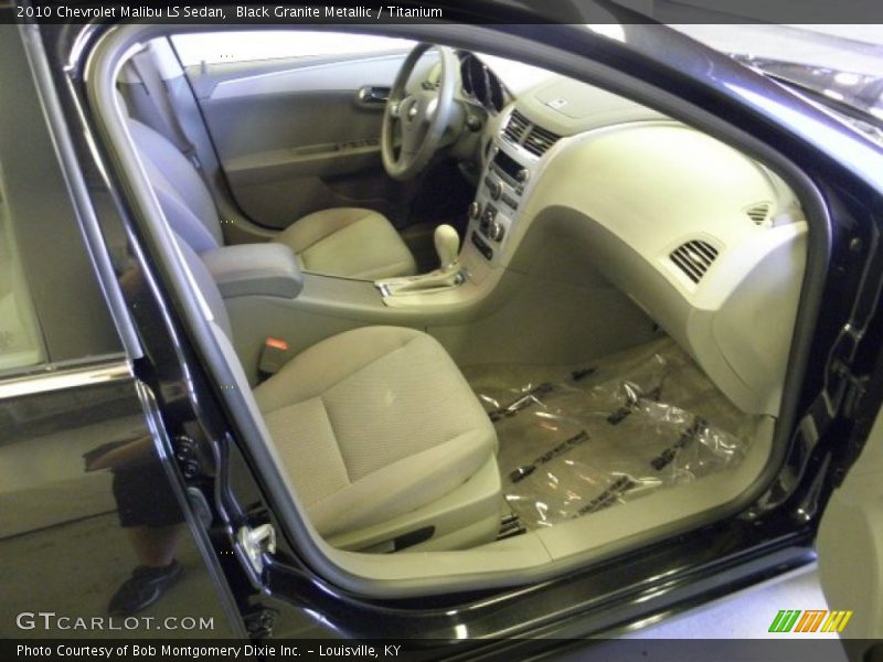 Black Granite Metallic / Titanium 2010 Chevrolet Malibu LS Sedan