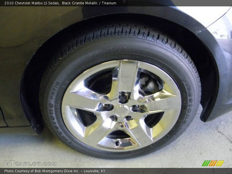 Black Granite Metallic / Titanium 2010 Chevrolet Malibu LS Sedan