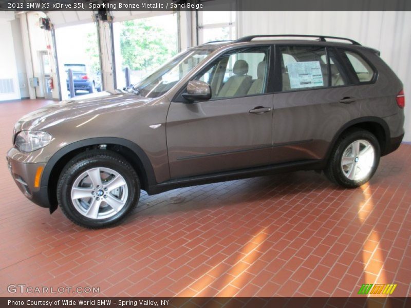 Sparkling Bronze Metallic / Sand Beige 2013 BMW X5 xDrive 35i