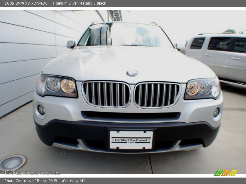 Titanium Silver Metallic / Black 2009 BMW X3 xDrive30i