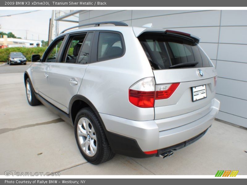 Titanium Silver Metallic / Black 2009 BMW X3 xDrive30i