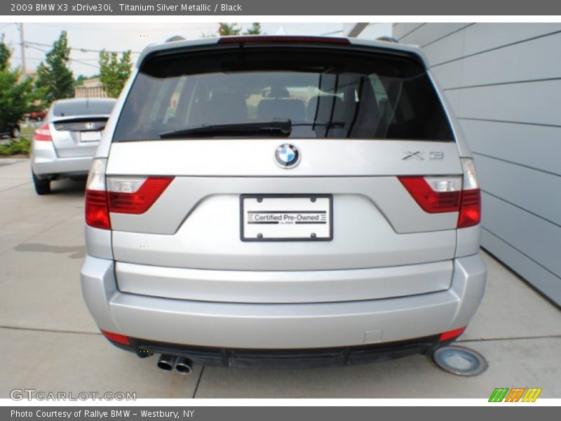 Titanium Silver Metallic / Black 2009 BMW X3 xDrive30i