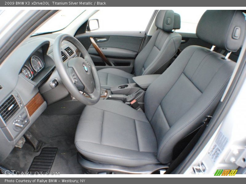Titanium Silver Metallic / Black 2009 BMW X3 xDrive30i