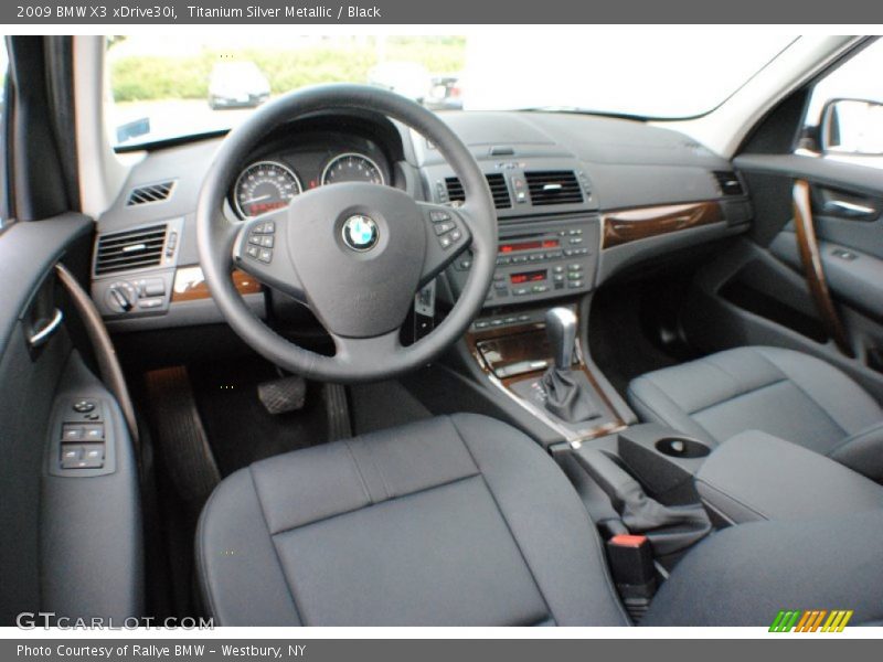 Titanium Silver Metallic / Black 2009 BMW X3 xDrive30i
