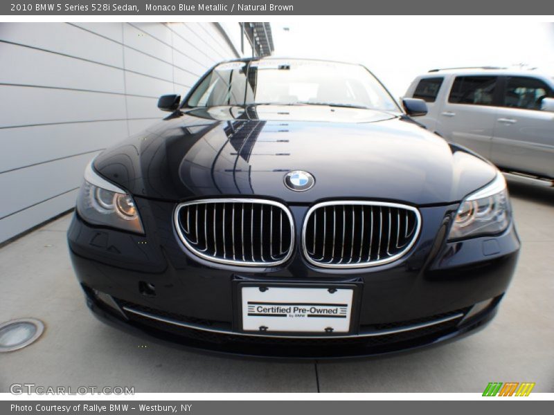 Monaco Blue Metallic / Natural Brown 2010 BMW 5 Series 528i Sedan