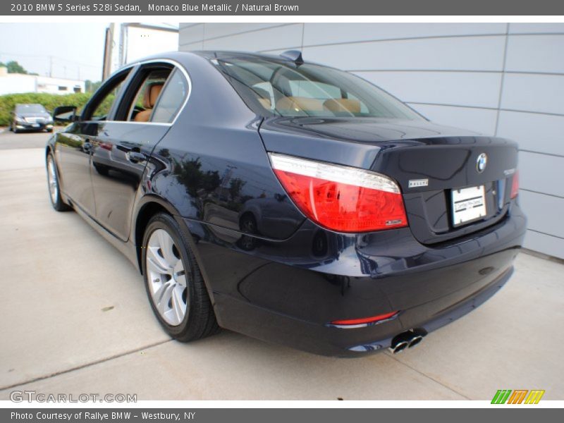 Monaco Blue Metallic / Natural Brown 2010 BMW 5 Series 528i Sedan