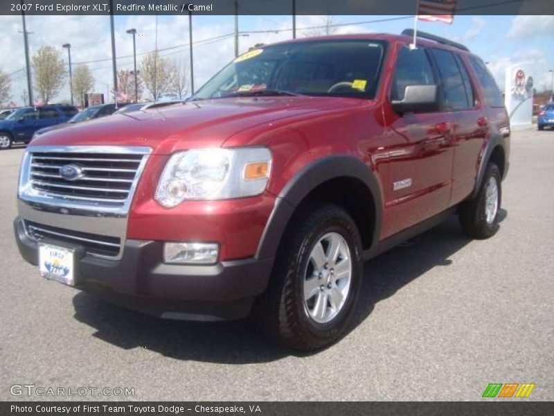 Redfire Metallic / Camel 2007 Ford Explorer XLT