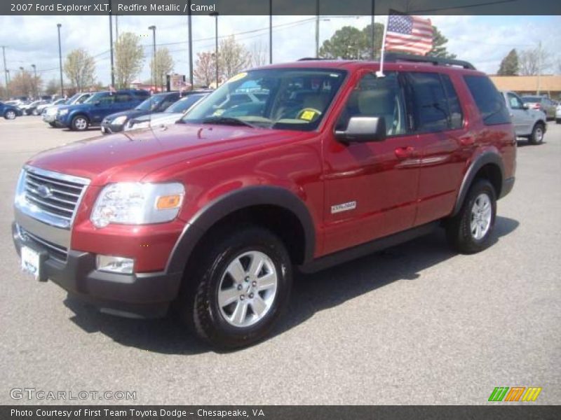 Redfire Metallic / Camel 2007 Ford Explorer XLT