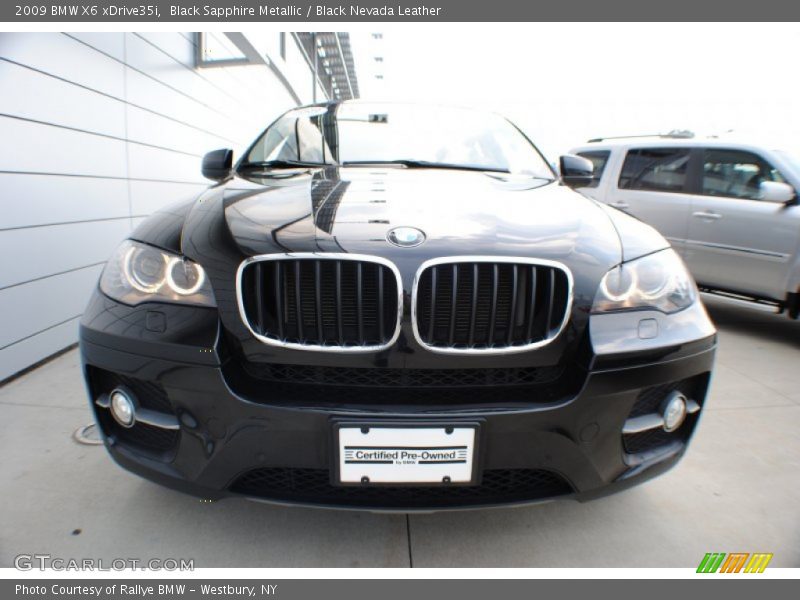 Black Sapphire Metallic / Black Nevada Leather 2009 BMW X6 xDrive35i