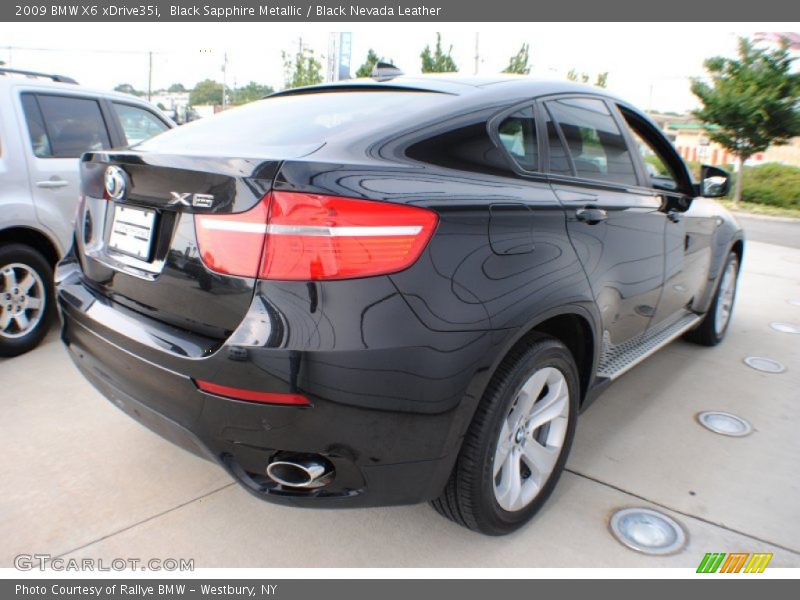 Black Sapphire Metallic / Black Nevada Leather 2009 BMW X6 xDrive35i