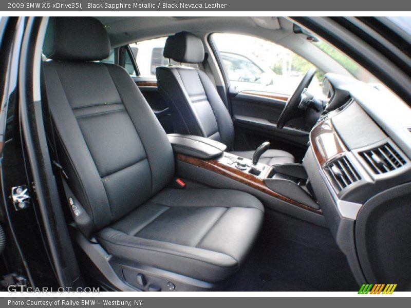 Black Sapphire Metallic / Black Nevada Leather 2009 BMW X6 xDrive35i