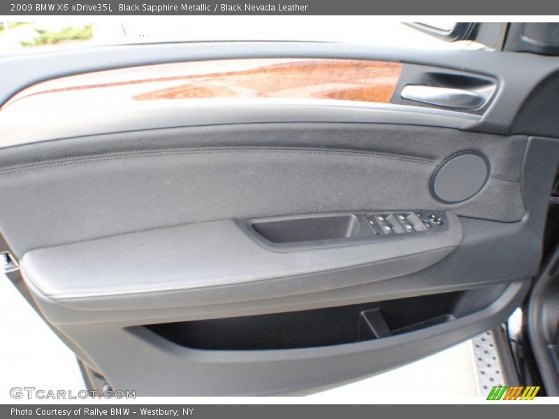 Black Sapphire Metallic / Black Nevada Leather 2009 BMW X6 xDrive35i