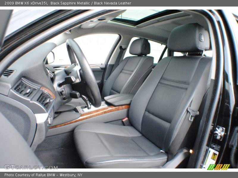Black Sapphire Metallic / Black Nevada Leather 2009 BMW X6 xDrive35i