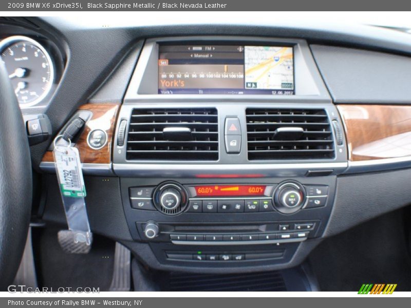 Black Sapphire Metallic / Black Nevada Leather 2009 BMW X6 xDrive35i