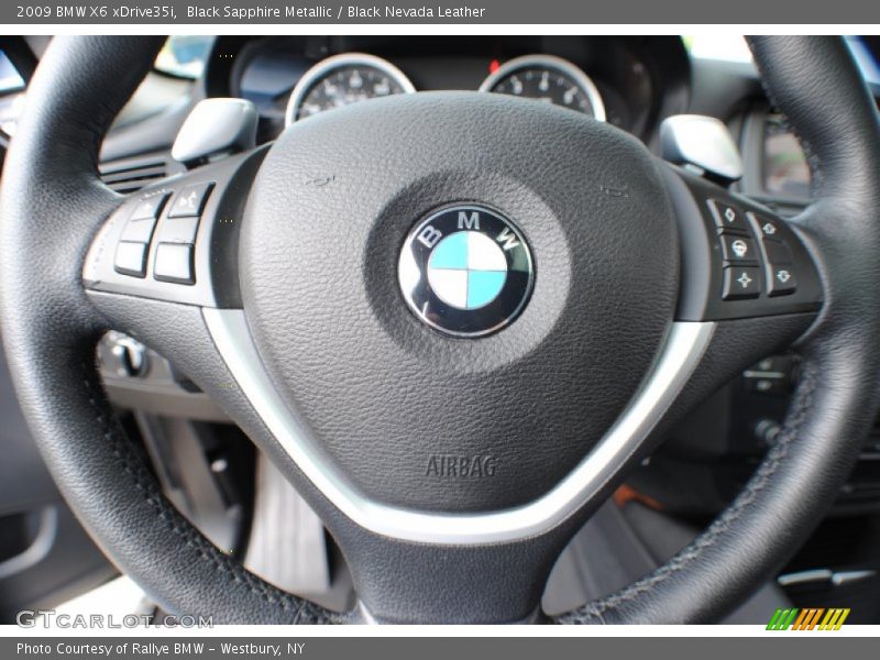 Black Sapphire Metallic / Black Nevada Leather 2009 BMW X6 xDrive35i