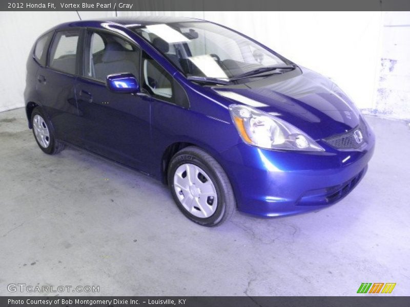 Vortex Blue Pearl / Gray 2012 Honda Fit