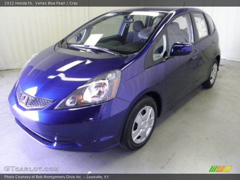 Vortex Blue Pearl / Gray 2012 Honda Fit