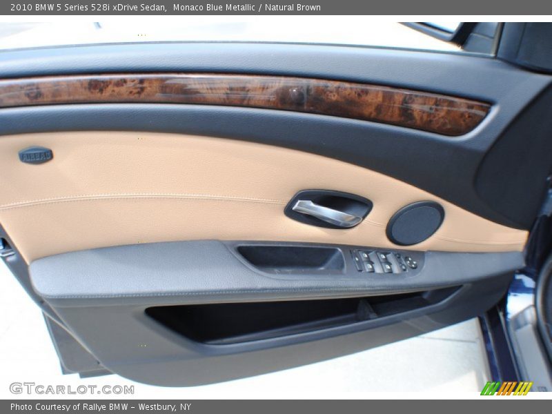 Monaco Blue Metallic / Natural Brown 2010 BMW 5 Series 528i xDrive Sedan