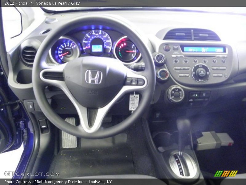 Vortex Blue Pearl / Gray 2012 Honda Fit