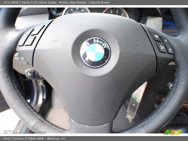 Monaco Blue Metallic / Natural Brown 2010 BMW 5 Series 528i xDrive Sedan