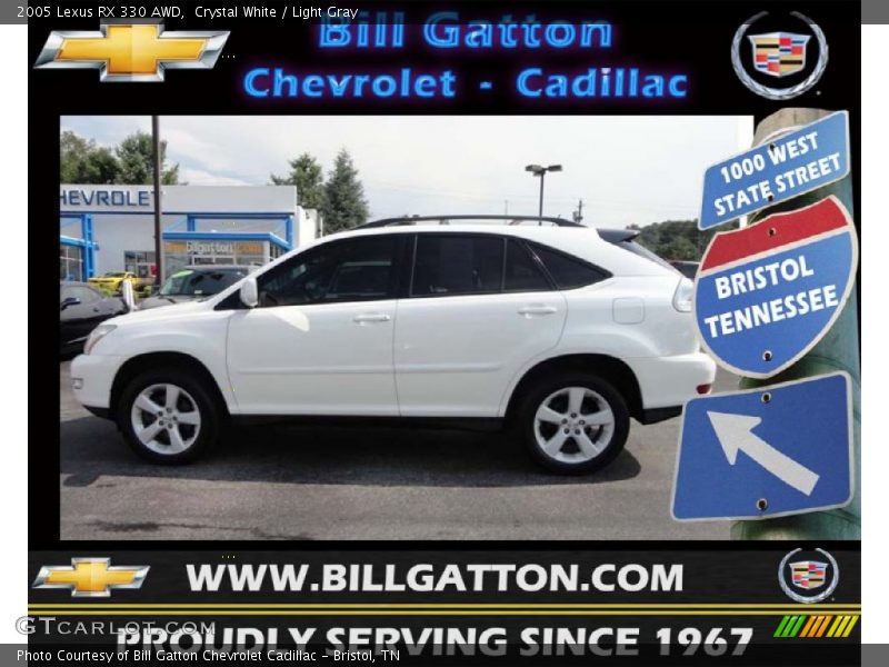 Crystal White / Light Gray 2005 Lexus RX 330 AWD