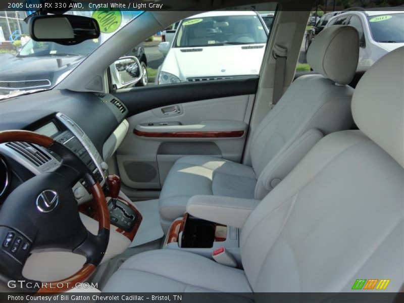 Crystal White / Light Gray 2005 Lexus RX 330 AWD