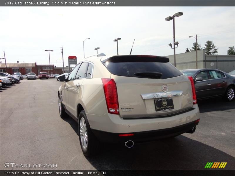 Gold Mist Metallic / Shale/Brownstone 2012 Cadillac SRX Luxury