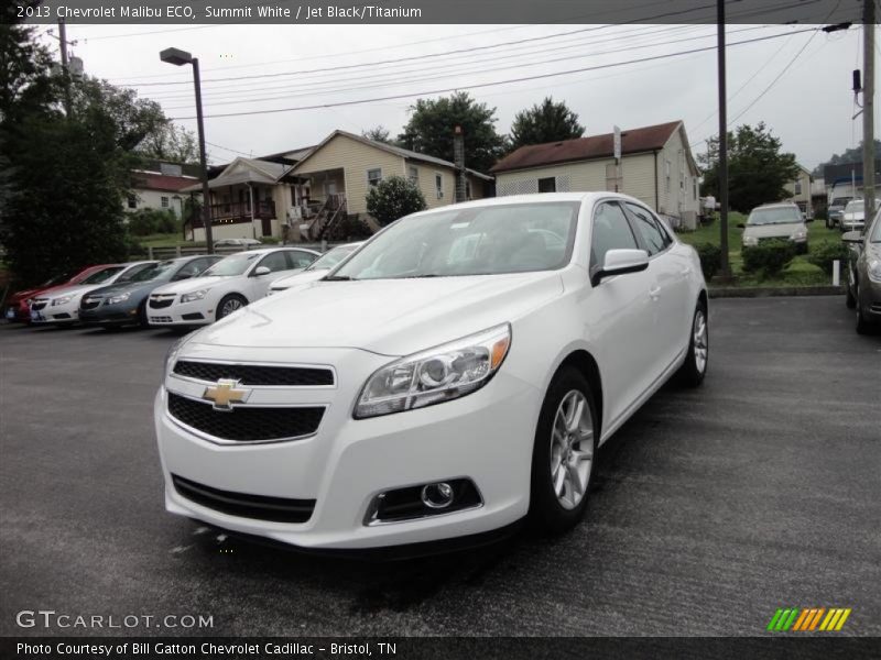 Summit White / Jet Black/Titanium 2013 Chevrolet Malibu ECO