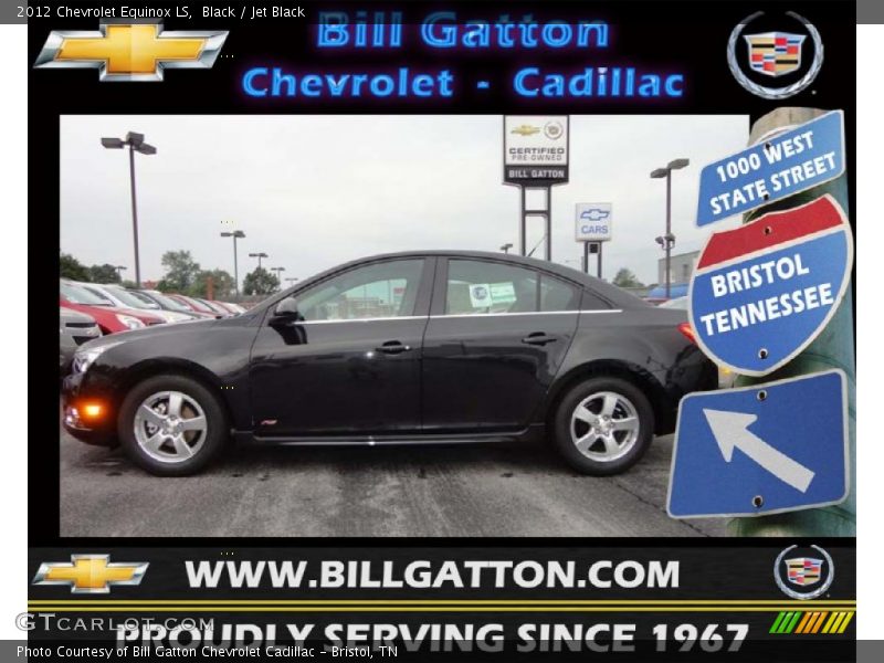 Black / Jet Black 2012 Chevrolet Equinox LS