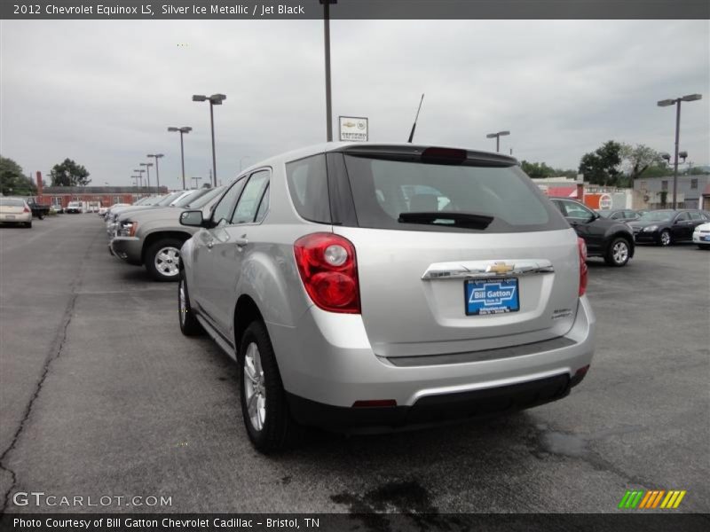 Silver Ice Metallic / Jet Black 2012 Chevrolet Equinox LS