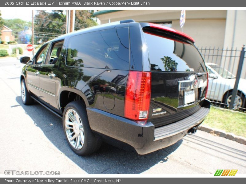 Black Raven / Cocoa/Very Light Linen 2009 Cadillac Escalade ESV Platinum AWD