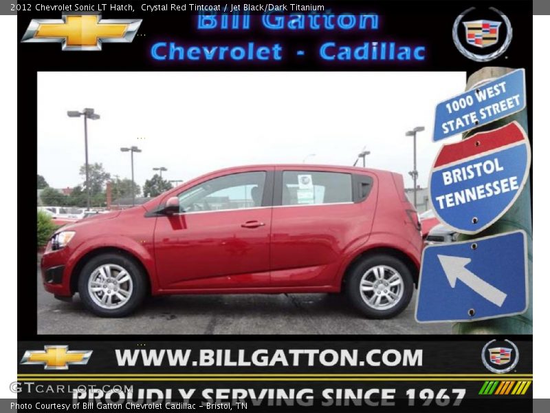 Crystal Red Tintcoat / Jet Black/Dark Titanium 2012 Chevrolet Sonic LT Hatch