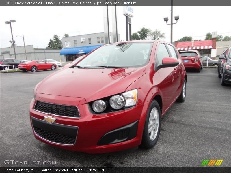 Crystal Red Tintcoat / Jet Black/Dark Titanium 2012 Chevrolet Sonic LT Hatch