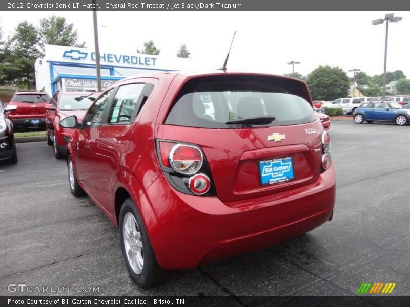 Crystal Red Tintcoat / Jet Black/Dark Titanium 2012 Chevrolet Sonic LT Hatch
