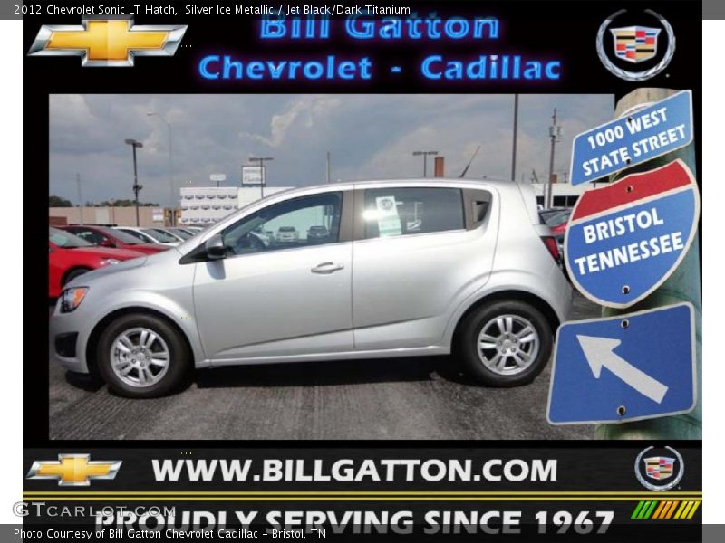 Silver Ice Metallic / Jet Black/Dark Titanium 2012 Chevrolet Sonic LT Hatch